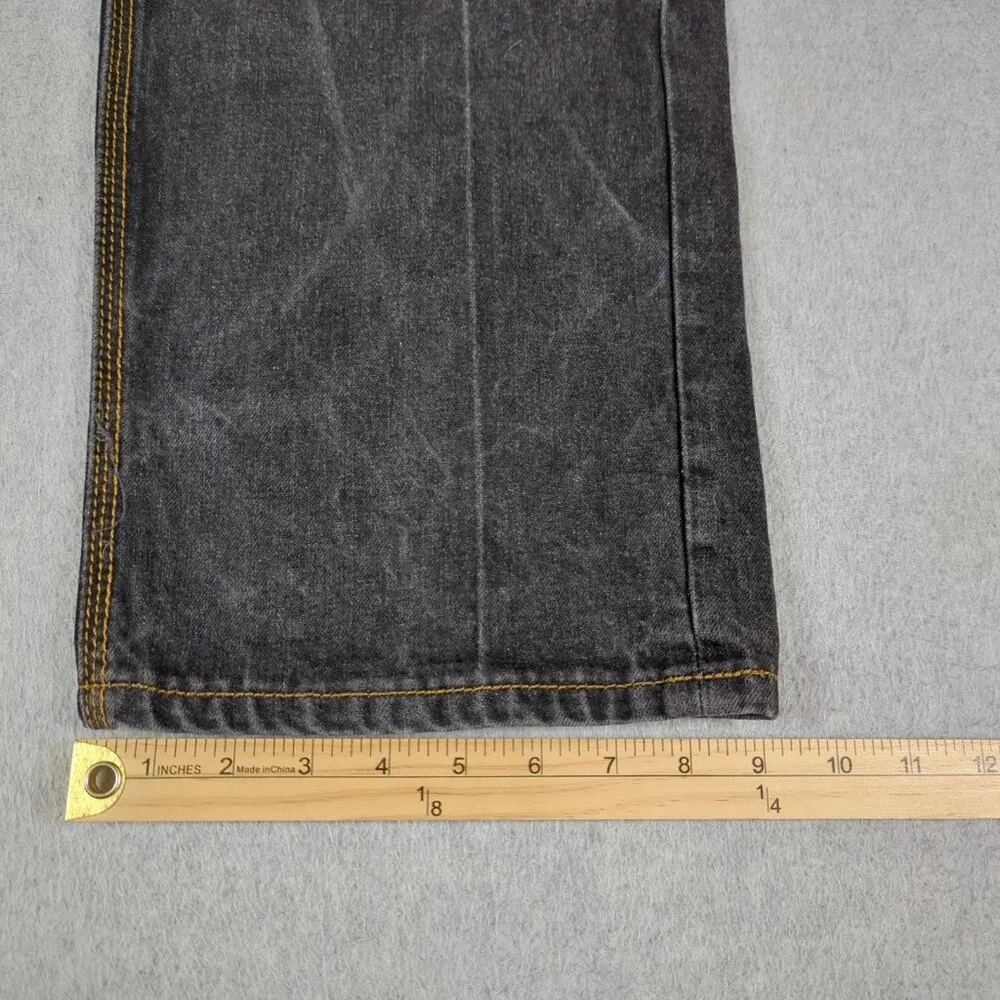 Coogi Jeans Mens 42x34 (Actual 40x32) Black Embroidered Baggy Hip Hop Y2K - Picture 9 of 11